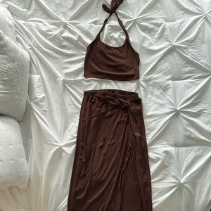 Brown 2pc Set
